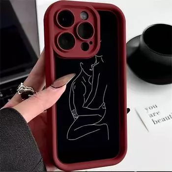Ae79 femme Framed Black Art защитные чехлы для телефонов Xiaomi Poco X5 M6 Redmi Note 13 12 11 Pro 13C 12C A3 9 10 12S Angel Eyes TPU задняя крышка Xiaomi 11 Lite/11 Lite 5G