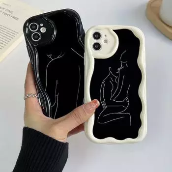 Ae79 femme Framed Black Art защитные чехлы для телефонов Xiaomi Poco X5 F6 Redmi Note 13 12 11 Pro 13C 12C A3 Huawei Honor 90 Wave TPU задняя крышка Xiaomi 11