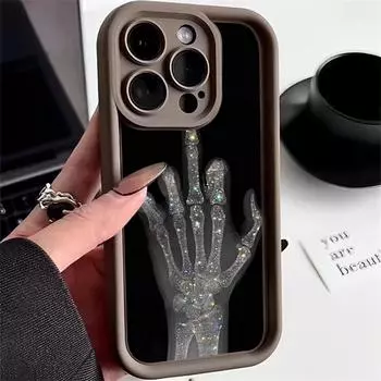 Ae80 Gesture Greeting Design Art Защитные чехлы для телефонов для iPhone 13 14 15 Pro Max XR infinix Hot 40i Tecno Camon 30 20 Pro Angel Eyes Задняя крышка из ТПУ for iPhone 6/6S
