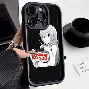 Ae81 хентай Harajuku Anime Girl art Защитные чехлы для телефонов для Samsung S24 S23 S22 Ultra A15 A14 S21 FE A54 A12 A25 A35 A53 Задняя крышка из ТПУ с ангельскими глазками Samsung A03