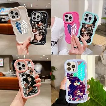 Ae83 японский аниме Атака титанов искусство защитные чехлы для телефонов Samsung S24 S23 Ultra A14 A55 A06 Honor Motorola OnePlus Big Wave TPU задняя крышка Samsung A04(M13 5G)