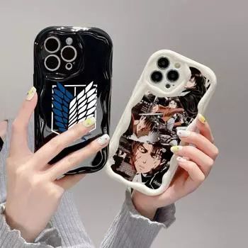 Ae83 Японское аниме «Атака Титанов» Защитные чехлы для телефонов для Samsung S23 S24 Ultra A55 A14 A25 Infinix Hot 40 Tecno Spark 20 Wave Задняя крышка из ТПУ Samsung A02/M02