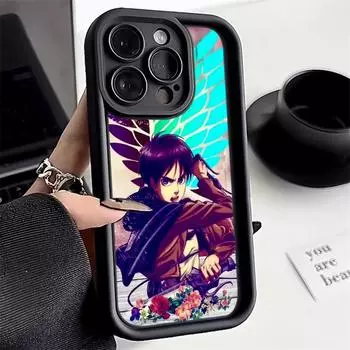 Ae83 Японское аниме «Атака Титанов» Защитные чехлы для телефонов для Samsung S24 S23 S22 Ultra A15 A14 S21 A54 A12 A25 A35 A53 «Ангельские глазки» Задняя крышка из ТПУ Samsung A03