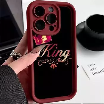 Ae84 King Queen Couple Art защитные чехлы для телефонов Xiaomi Poco X5 M6 Redmi Note 13 12 11 Pro 13C 12C A3 9 10 12S Angel Eyes TPU задняя крышка Xiaomi 11 Lite/11 Lite 5G