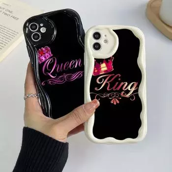 Ae84 King Queen Couple Art защитные чехлы для телефонов для Xiaomi Poco X5 F6 Redmi Note 13 12 11 Pro 13C 12C A3 Huawei Honor 90 Wave TPU задняя крышка Xiaomi 11