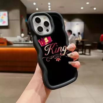 Ae84 King Queen Couple Art защитные чехлы для телефонов Samsung S23 S24 Ultra A15 A55 A14 A13 A25 A54 A51 A04s S20 FE большая волна TPU задняя крышка Samsung A02S(A03S)(M02S)