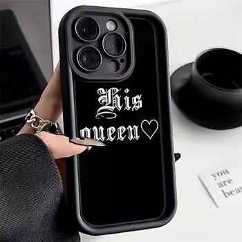 Ae84 King Queen Пара Art Защитные чехлы для телефонов для Samsung S24 S23 S22 Ultra A15 A14 S21FE A54 A12 A25 A35 A53 Ангельские глазки Задняя крышка из ТПУ Samsung A03