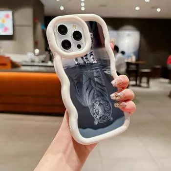 Ae86 Lion Black Design Art Protective Phone Cases for Xiaomi Poco X5 X3 M5s Redmi 13C 12C Note 13 Pro Plus 12S 10 Big Wave TPU Back Cover Xiaomi Poco X3 NFC