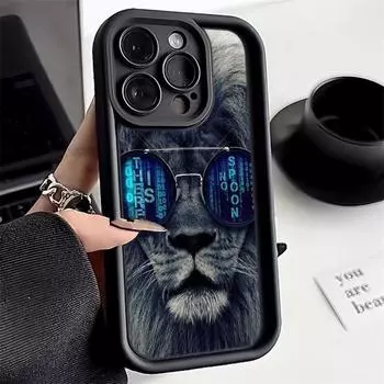 Ae86 Lion Black Design Art Защитные чехлы для телефонов для Samsung S24 S23 S22 Ultra A15 A14 S21 FE A54 A12 A25 A35 A53 Ангельские глазки Задняя крышка из ТПУ Samsung A03