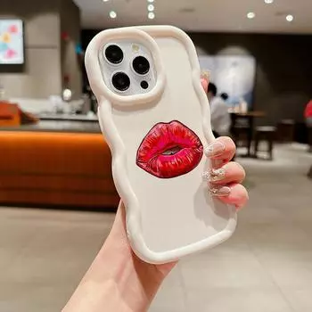 Ae87 Lips Kiss Digital Art Защитные чехлы для телефонов для Xiaomi Poco X5 X3 M5s Redmi 13C 12C Note 13 Pro Plus 12S 10 Big Wave TPU задняя крышка Xiaomi Poco X3 NFC