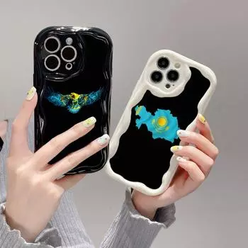 Ae90 Государственный герб Казахстана art Защитные чехлы для телефонов для Samsung S23 S24 Ultra A55 A14 A25 Infinix Hot 40 Tecno Spark 20C Wave Задняя крышка из ТПУ Samsung A02/M02