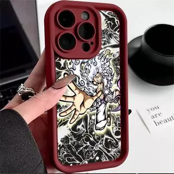 Ae92 One Piece Luffy Gear 5 Защитные чехлы для телефонов для Xiaomi Poco X5 M6 Redmi Note 13 12 11 Pro 13C 12C A3 9 10 12S Ангельские глазки ТПУ задняя крышка Xiaomi 11 Lite/11 Lite 5G