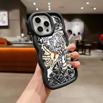 Ae92 One Piece Luffy Gear 5 защитные чехлы для телефонов Samsung S23 S24 Ultra A15 A55 A14 A13 A25 A54 A51 A04s S20 FE Big Wave TPU задняя крышка Samsung A02S(A03S)(M02S)