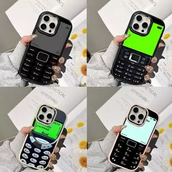 Ae95 ретро телефон дизайн художественные чехлы для телефонов Samsung A13 A32 A53 A04 A54 S24 FE S23 Ultra Infinix Hot 40i Huawei P30 металлический защитный чехол для камеры задняя крышка Samsung A02
