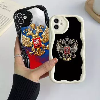 Ae96 Россия эмблема флаг дизайн искусство защитные чехлы для телефонов Xiaomi Poco X5 F6 Redmi Note 13 12 11 Pro 13C 12C A3 Huawei Honor 90 Wave TPU задняя крышка Xiaomi 11