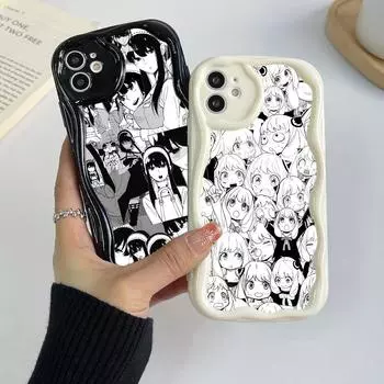 Ae98 SPYFAMILY Защитные чехлы для телефонов с аниме-артом для Xiaomi Poco X5 F6 Redmi Note 13 12 11 Pro 13C 12C A3 Huawei Honor 90 Wave TPU задняя крышка Xiaomi 11