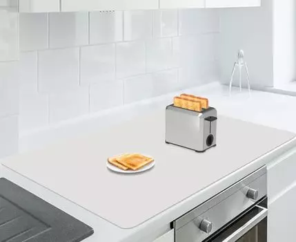 Aechy Kitchen Countertop Protection Silicone Extra x дюймов x 60 Кухонная столешница дюймов Температура Компактный светло-серый коврик, Коврик, Большой, 35,4 23,4 (90