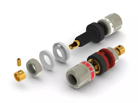 aeco Binding Post Gold вакуумный пакет ABI-0611G, 2 шт./1 комплект, покрытие,