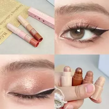 Aegyosal Glitter Pearlescent Highlighter Eyeshadow Stick Makeup Radiant Eyeliner Cosmetics 4 in 1, 1 шт.
