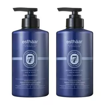 Aekyung Estard Peppermint Cool Shampoo Hair Loss Relief Function 500ml Hair Loss Shampoo, 2 Pieces