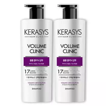 Aekyung Kerasys Clinic Шампунь-ополаскиватель-кондиционер 750 мл, 2 шт.