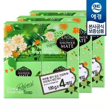 [Aekyung] Мыло Shower Mate 100 г 4 шт x 3, Rose 4 шт x 3