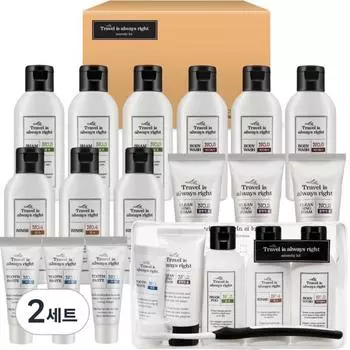 Aekyung Travel Amenity Kit 6 Set, 2 комплекта, набор популярной корейской косметики