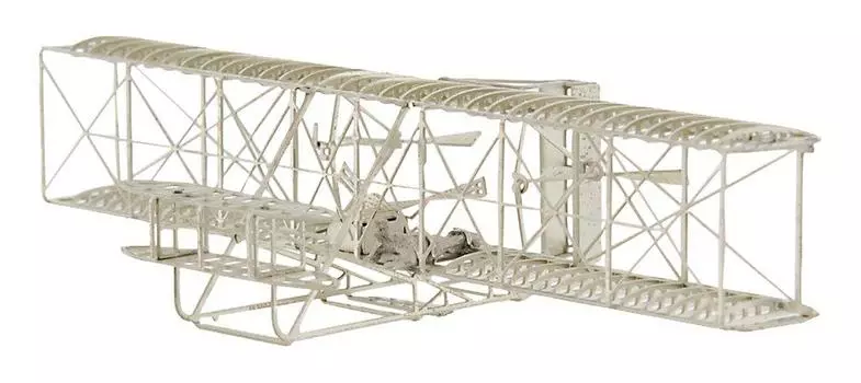 Aero Base Micro Wing Series Light 1903 Flyer Nickel Silver Version B101 Пластиковая модель 1/160 белый