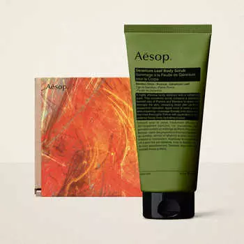[Aesop Official/Sleeve Packaging] Скраб для тела с листьями герани 180 мл