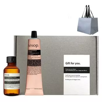 Aesop Подарочный набор Andrum Resurrection Ароматический крем для рук Бальзам для рук 75 мл Geranium Expedient Гель для рук 50 мл Фирменный подарочный подарок [Набор предметов] Мужской Женский