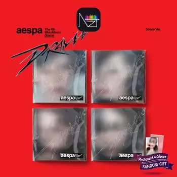 Aespa : Мини-4-й альбом - драма (Сцена Вер.) 1 RANDOM SCENE VER