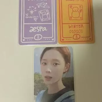 Aespa Winter 3rd Anniversary Lucky Card 3rd Anniversary Winter Photocard
