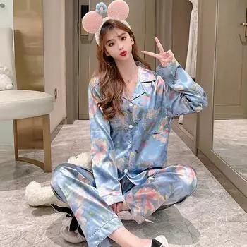 Aesthetics Fashion Trendy Graphic Women s New Pajamas Classy Art Print Lady Sleepwear New Spring Casual Female Lounge L