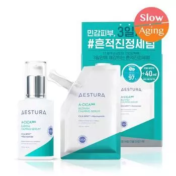 Aestura Aceca365 Trace Calming Serum 40мл+40мл сменный набор, Корейская косметика