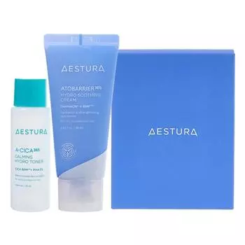 Aestura Atobarrier 365 Hydro Soothing Cream 60ml + Aseeka 365 Toner 25ml set, 1 set