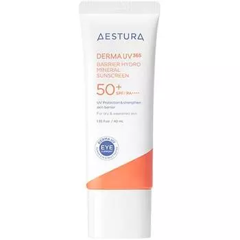 AESTURA Derma UV365 Barrier Hydro Mineral Sun крем 40мл SPF50+ PA++++, корейская косметика, Kbeauty, пробник