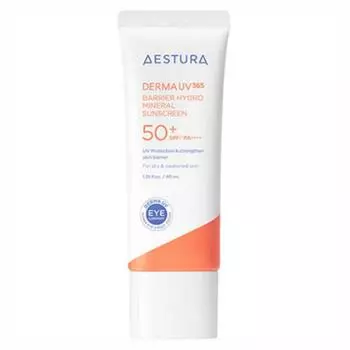 Aestura Derma UV365 Barrier Moisture Неорганический солнцезащитный крем SPF50+ PA++++, 40 мл, 1 шт.