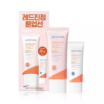 Aestura Derma UV365 Красный успокаивающий тонизирующий солнцезащитный крем 40 мл Специальный (+ 20 мл нетоксичного солнцезащитного крема)