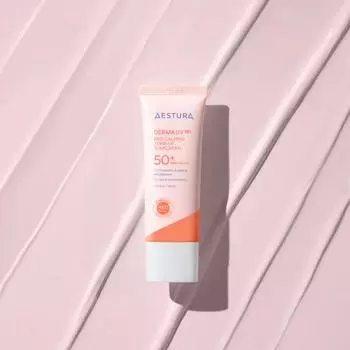 Aestura Derma UV365 Red Calming Tone-Up Sunscreen 40mL SPF50+ PA++++, Kbeauty, корейская косметика, образец
