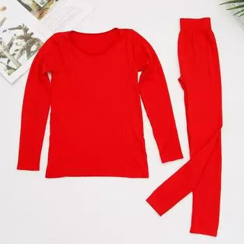 Affinity Женское Мужское Эластичное Нижнее Белье Теплее Нижнее Белье Зимняя Теплая Одежда Термобелье Female красный