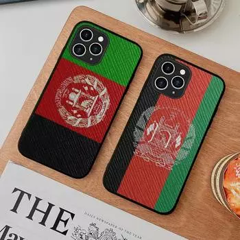 Afghan Afghanistan Flag Phone Case Hard Leather Case for iPhone 11 12 13 Mini Pro Max 8 7 Plus SE 2020 X XR XS Coque iphone 7