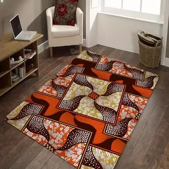 Ковер с африканским абстрактным принтом, фланелевые ковры, пригодные для машинной стирки, нескользящий коврик для спальни, гостиной, дивана, декоративный ковер 40X60cm-16x24in