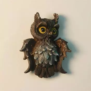 Африка Южная Африка сова 3D Стереоскопический Туризм сувениры Смола живопись Декорация дом Магниты на холодильник