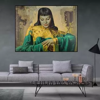 Африка Женщины Плакат Холст Картина Настенные Картины Современная Комната Домашний Декор Подарок 20x30cm