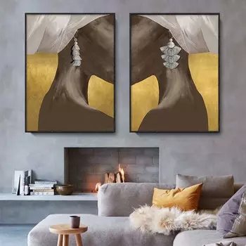 Африканская чернокожая женщина, картина на холсте, абстрактный портрет, постеры и принты для современной гостиной, украшение на стену дома 21cm30cm NoFrame