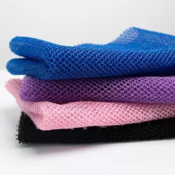 Африканская сетка Длинная ванна для тела Отшелушивающая сетка для душа Скраб для тела Скраб для спины Гладкая кожа Красота Кожа Ванна Мытье чёрный