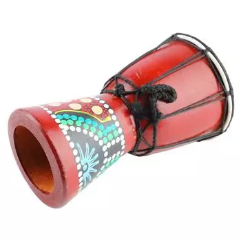 Африканский барабан 5 дюймов деревянный джембе ручной ударный инструмент четкий звук для детей и взрослых