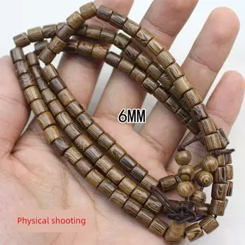 Африканский браслет из бусин Будды для пары, узел храма, дверная рама Barrel beads 6*6mm about 108