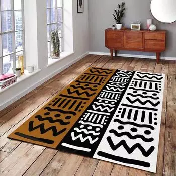 Африканский ковер Винтажный ковер для гостиной Спальня Декоративный ковер Богемские ковры Столовая Кухня Напольный коврик Моющийся ковер 40X60cm-16x24in