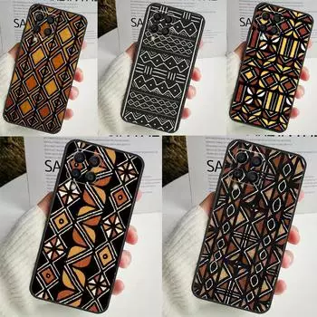 Африканский восковой принт дизайн для Samsung Galaxy M21 M51 M12 M32 M52 M13 M23 M33 M53 M34 M54 M30s M31s M15 M55 M20 чехол Samsung M52 5G
